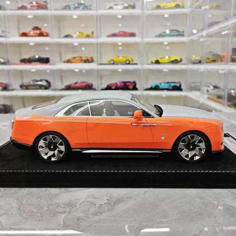 [Henson & Heaven] 1:18 Rolls-Royce 2024 Spectre Orange & Gray Model Car Resin