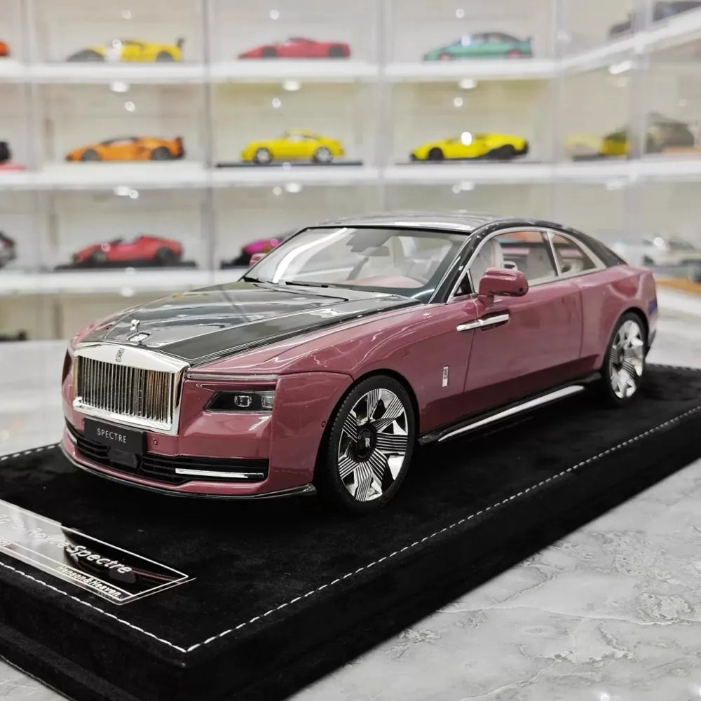 [Henson & Heaven] 1:18 Rolls-Royce 2024 Spectre Pink & Black Model Car Resin