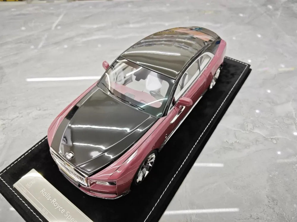 [Henson & Heaven] 1:18 Rolls-Royce 2024 Spectre Pink & Black Model Car Resin