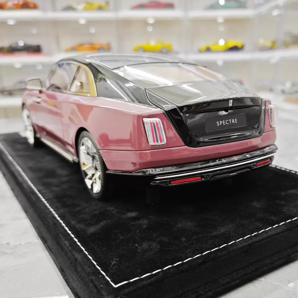 [Henson & Heaven] 1:18 Rolls-Royce 2024 Spectre Pink & Black Model Car Resin
