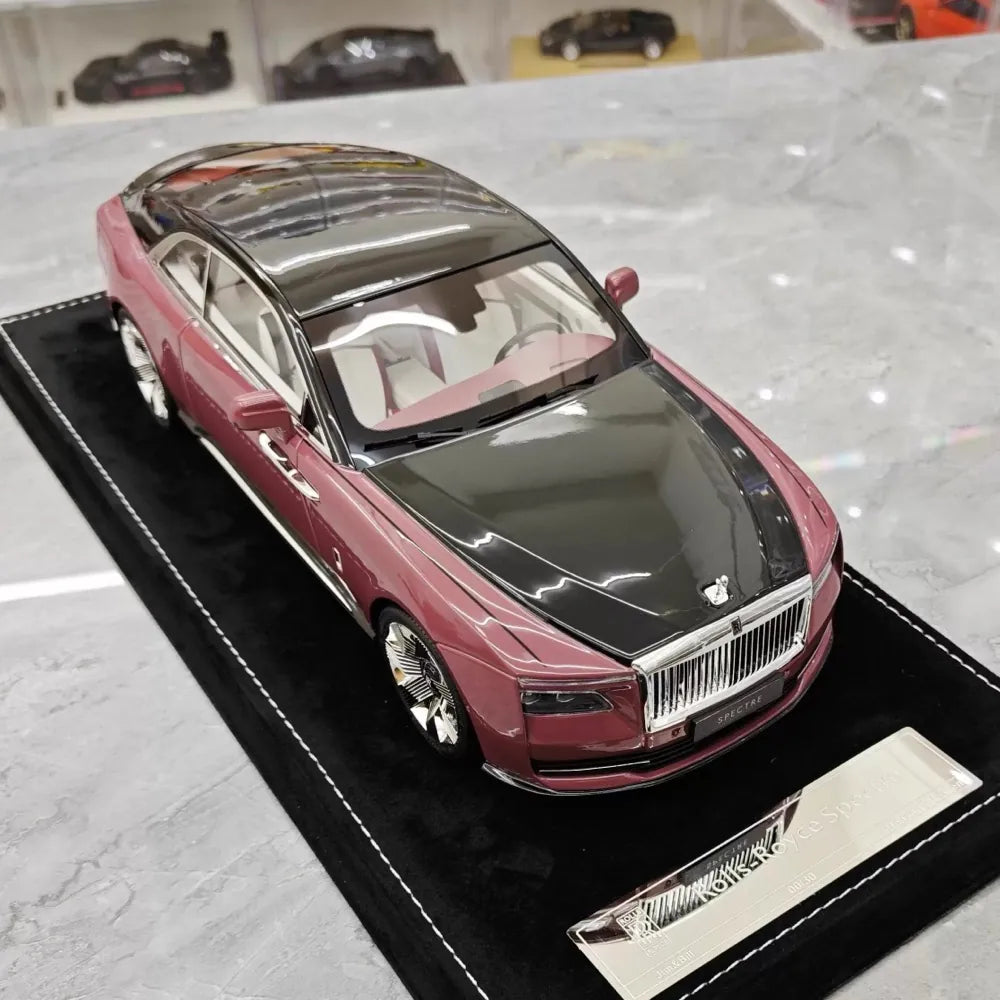 [Henson & Heaven] 1:18 Rolls-Royce 2024 Spectre Pink & Black Model Car Resin
