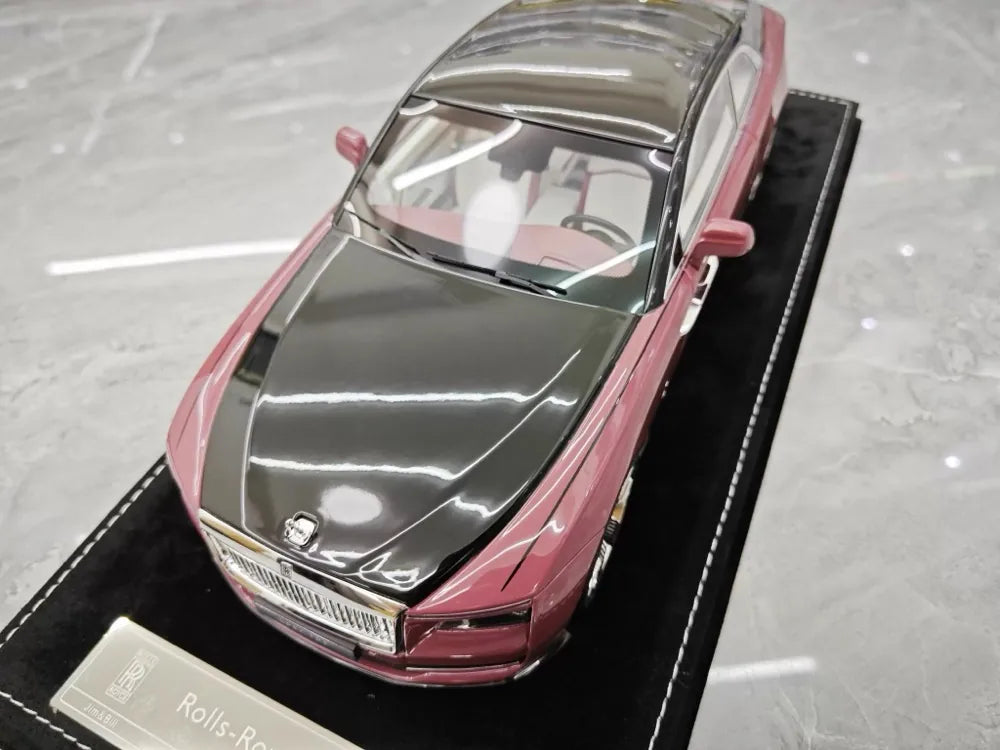 [Henson & Heaven] 1:18 Rolls-Royce 2024 Spectre Pink & Black Model Car Resin