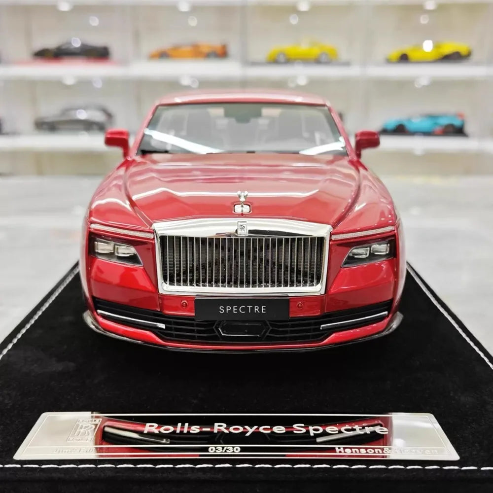 [Henson & Heaven] 1:18 Rolls-Royce 2024 Spectre Red Model Car Resin