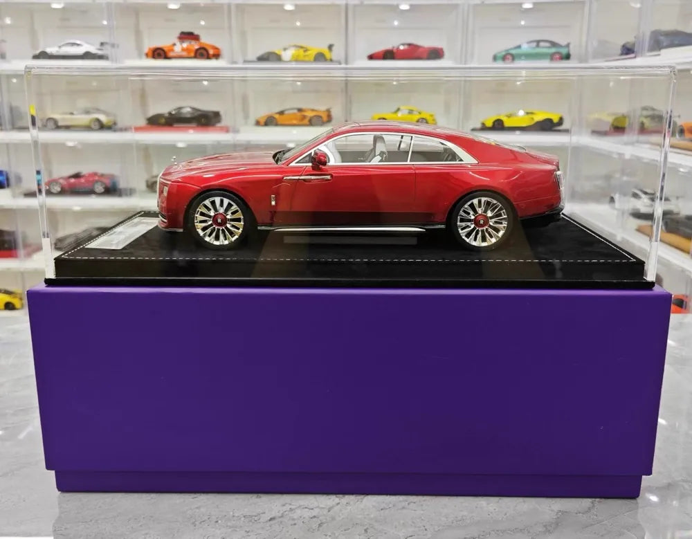 [Henson & Heaven] 1:18 Rolls-Royce 2024 Spectre rouge voiture miniature Resin