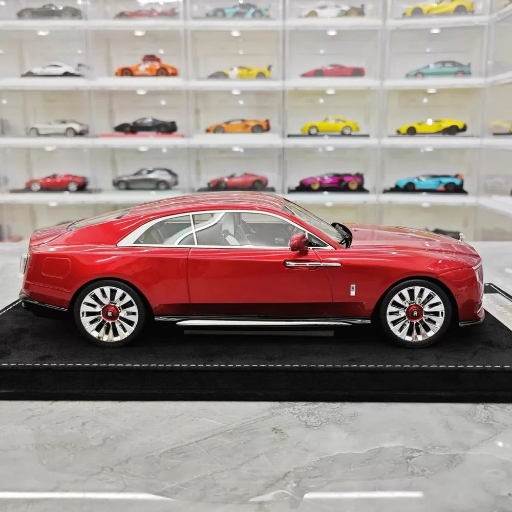 [Henson & Heaven] 1:18 Rolls-Royce 2024 Spectre rouge voiture miniature Resin
