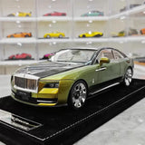 [Henson & Heaven] 1:18 Rolls-Royce 2024 Spectre Green & Black Model Car Resin