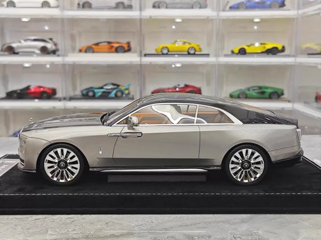 [Henson & Heaven] 1:18 Rolls-Royce 2024 Spectre Semaphore Gray & Black Model Car Resin