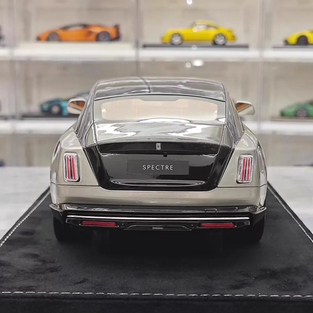 [Henson & Heaven] 1:18 Rolls-Royce 2024 Spectre Semaphore Gray & Black Model Car Resin