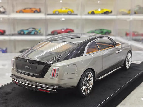 [Henson & Heaven] 1:18 Rolls-Royce 2024 Spectre Semaphore Gray & Black Model Car Resin