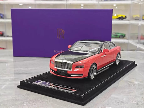 [Henson & Heaven] 1:18 Rolls-Royce 2024 Spectre Semaphore Pink & Black Model Car Resin