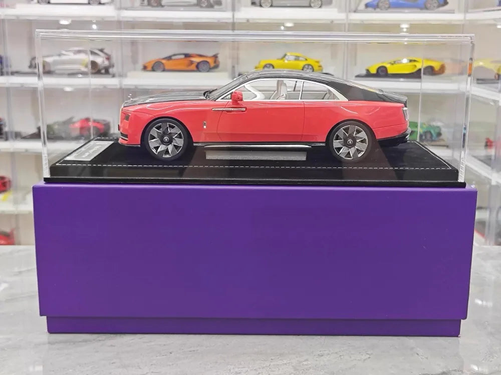 [Henson & Heaven] 1:18 Rolls-Royce 2024 Spectre Semaphore Pink & Black Model Car Resin