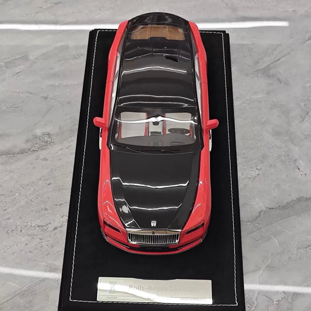 [Henson & Heaven] 1:18 Rolls-Royce 2024 Spectre Semaphore Pink & Black Model Car Resin