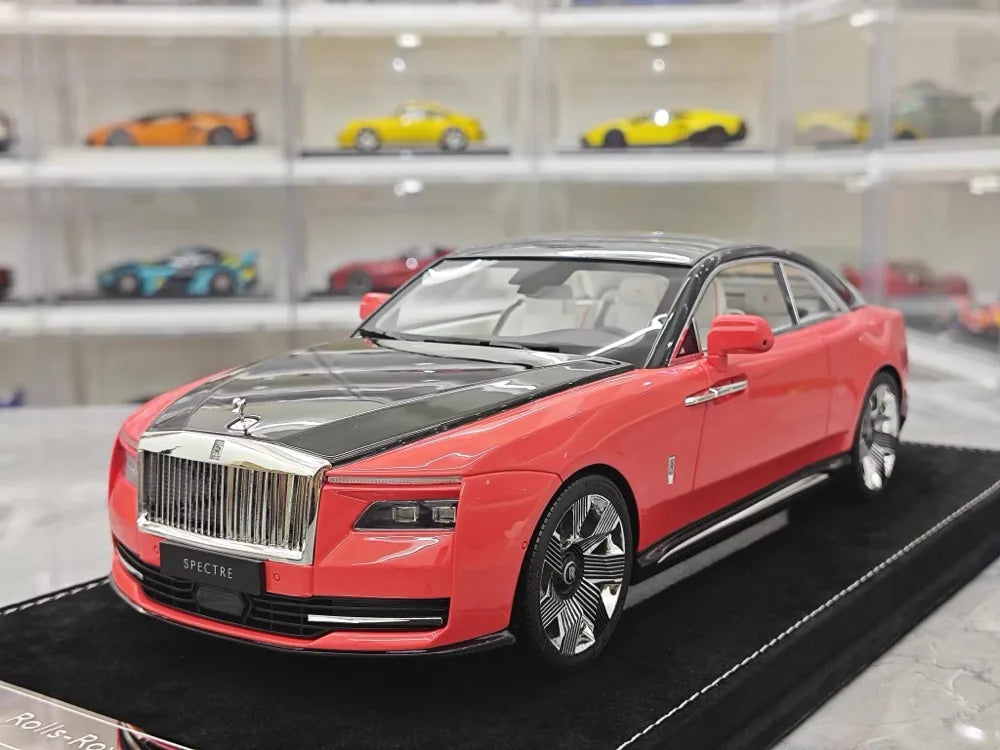 [Henson & Heaven] 1:18 Rolls-Royce 2024 Spectre Semaphore Pink & Black Model Car Resin