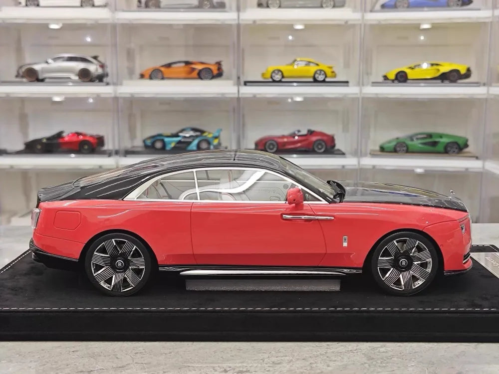 [Henson & Heaven] 1:18 Rolls-Royce 2024 Spectre Semaphore Pink & Black Model Car Resin
