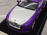 [Henson & Heaven] 1:18 Rolls-Royce 2024 Spectre Semaphore Purple & Silver Model Car Resin