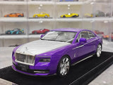 [Henson & Heaven] 1:18 Rolls-Royce 2024 Spectre Semaphore Purple & Silver Model Car Resin
