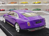 [Henson & Heaven] 1:18 Rolls-Royce 2024 Spectre Semaphore Purple & Silver Model Car Resin