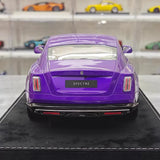 [Henson & Heaven] 1:18 Rolls-Royce 2024 Spectre Semaphore Purple & Silver Model Car Resin
