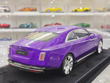 [Henson & Heaven] 1:18 Rolls-Royce 2024 Spectre Semaphore Purple & Silver Model Car Resin