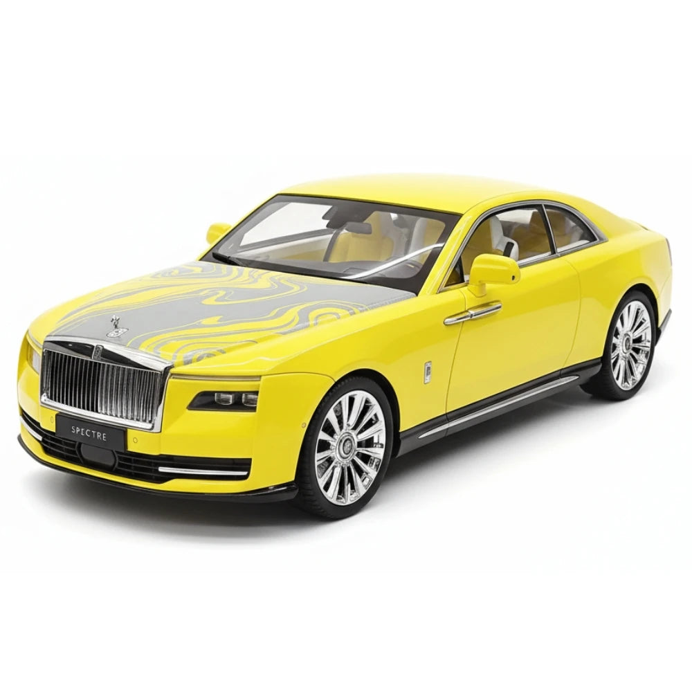 [Henson & Heaven] 1:18 Rolls-Royce 2024 Spectre Semaphore giallo modellino di auto resina