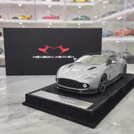 [Henson & Heaven] 1:18 Aston Martin 2019 Vanquish Zagato Shooting Brake Gray Model Car Resin