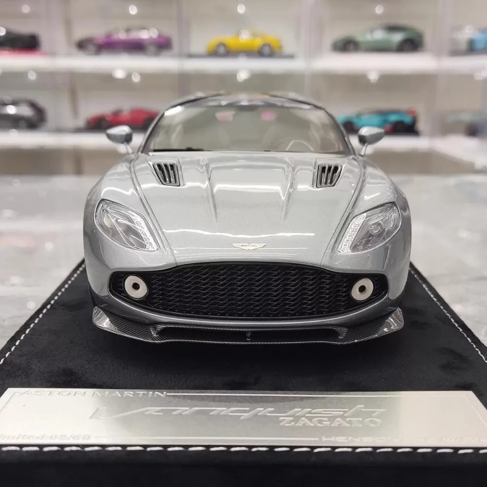 [Henson & Heaven] 1:18 Aston Martin 2019 Vanquish Zagato Shooting Brake Gray Model Car Resin
