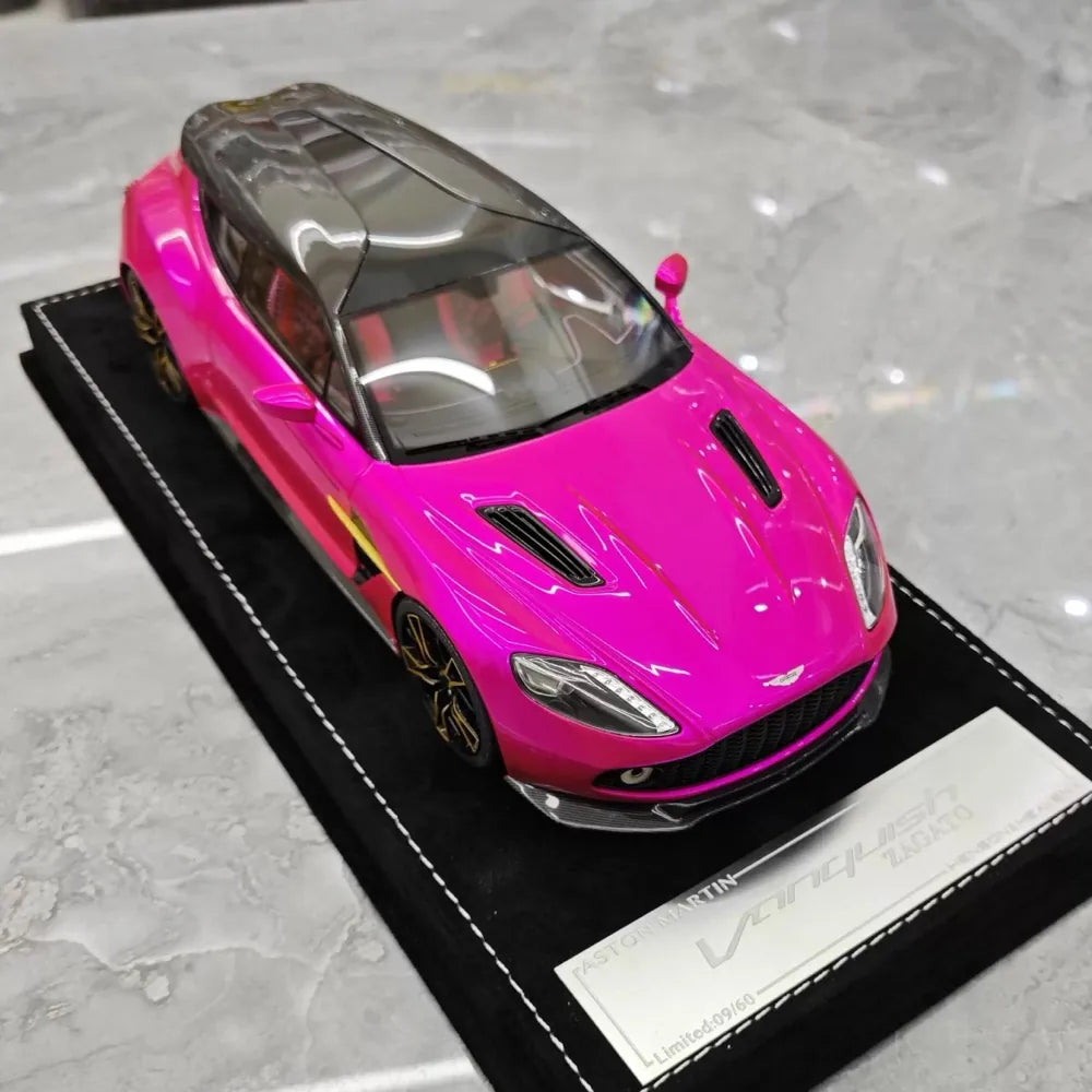 [Henson & Heaven] 1:18 Aston Martin 2019 Vanquish Zagato Shooting Brake Purple Model Car Resin