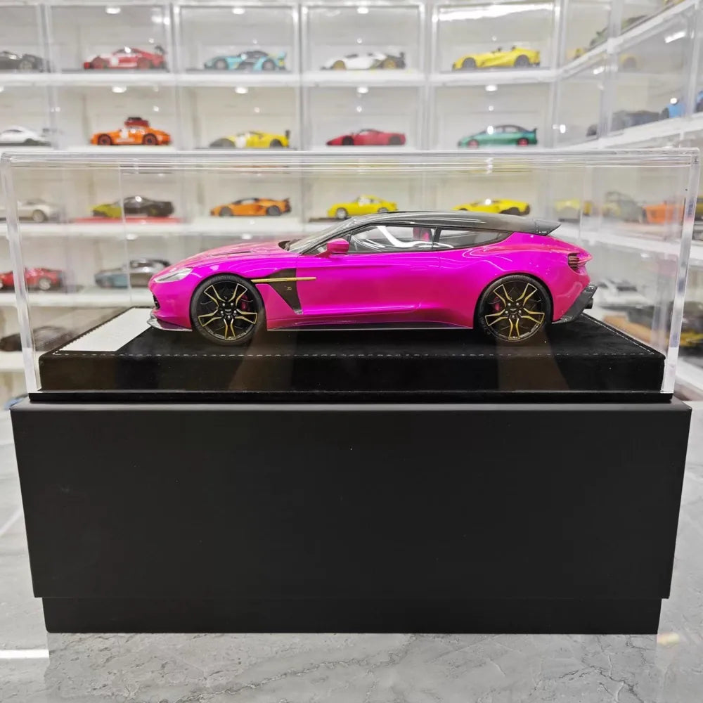[Henson & Heaven] 1:18 Aston Martin 2019 Vanquish Zagato Shooting Brake Purple Model Car Resin