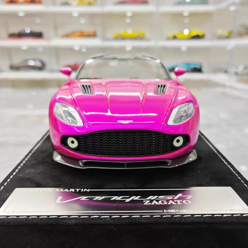 [Henson & Heaven] 1:18 Aston Martin 2019 Vanquish Zagato Shooting Brake Purple Model Car Resin