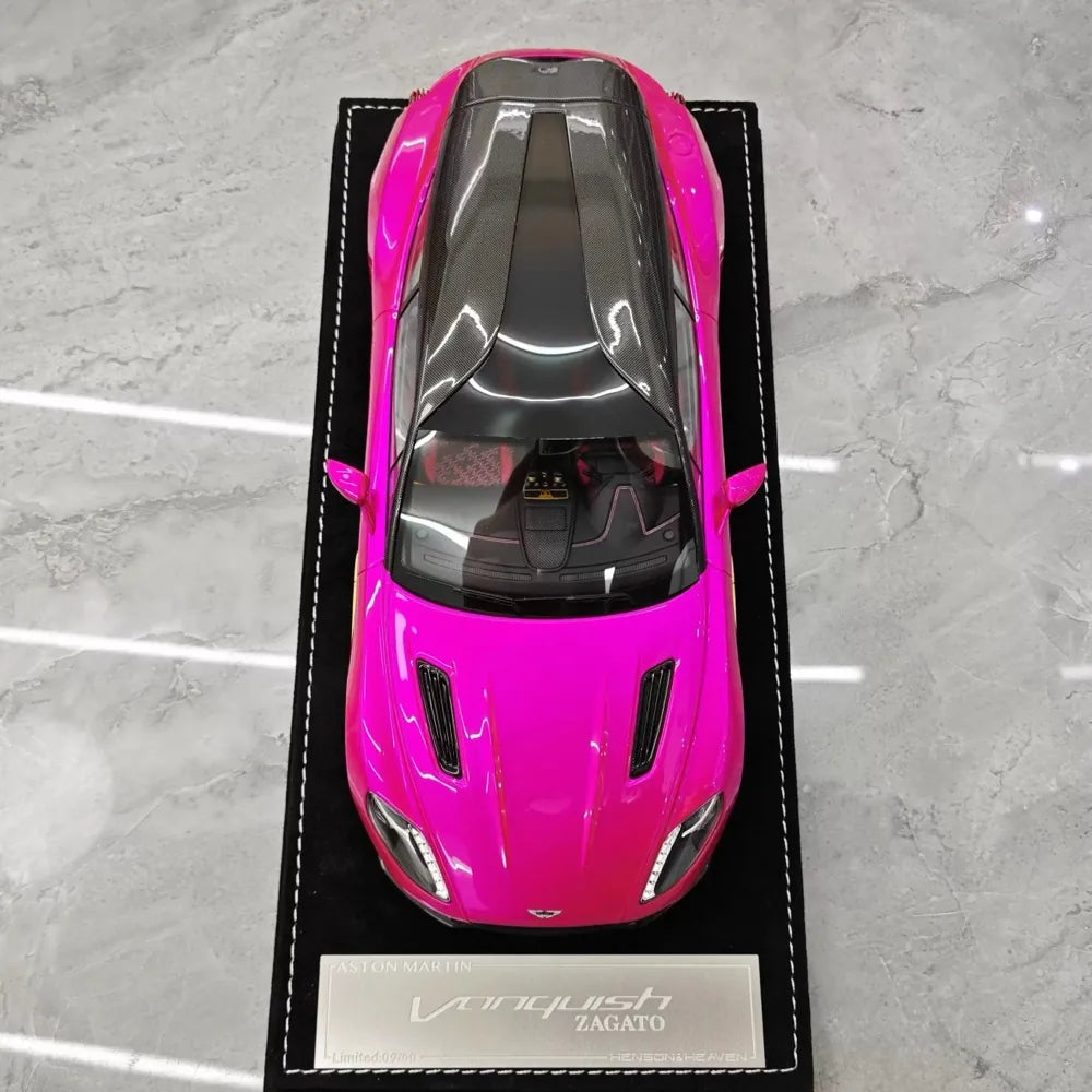 [Henson & Heaven] 1:18 Aston Martin 2019 Vanquish Zagato Shooting Brake Purple Model Car Resin