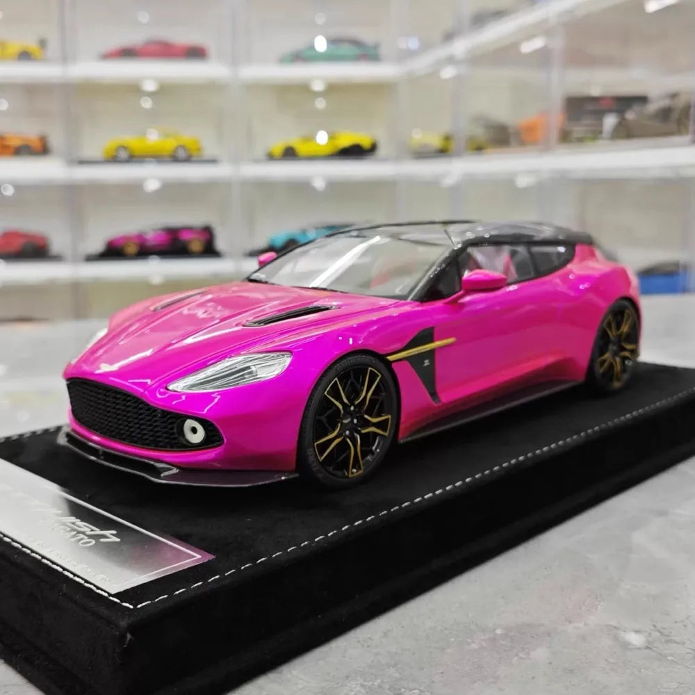 [Henson & Heaven] 1:18 Aston Martin 2019 Vanquish Zagato Shooting Brake Purple Model Car Resin