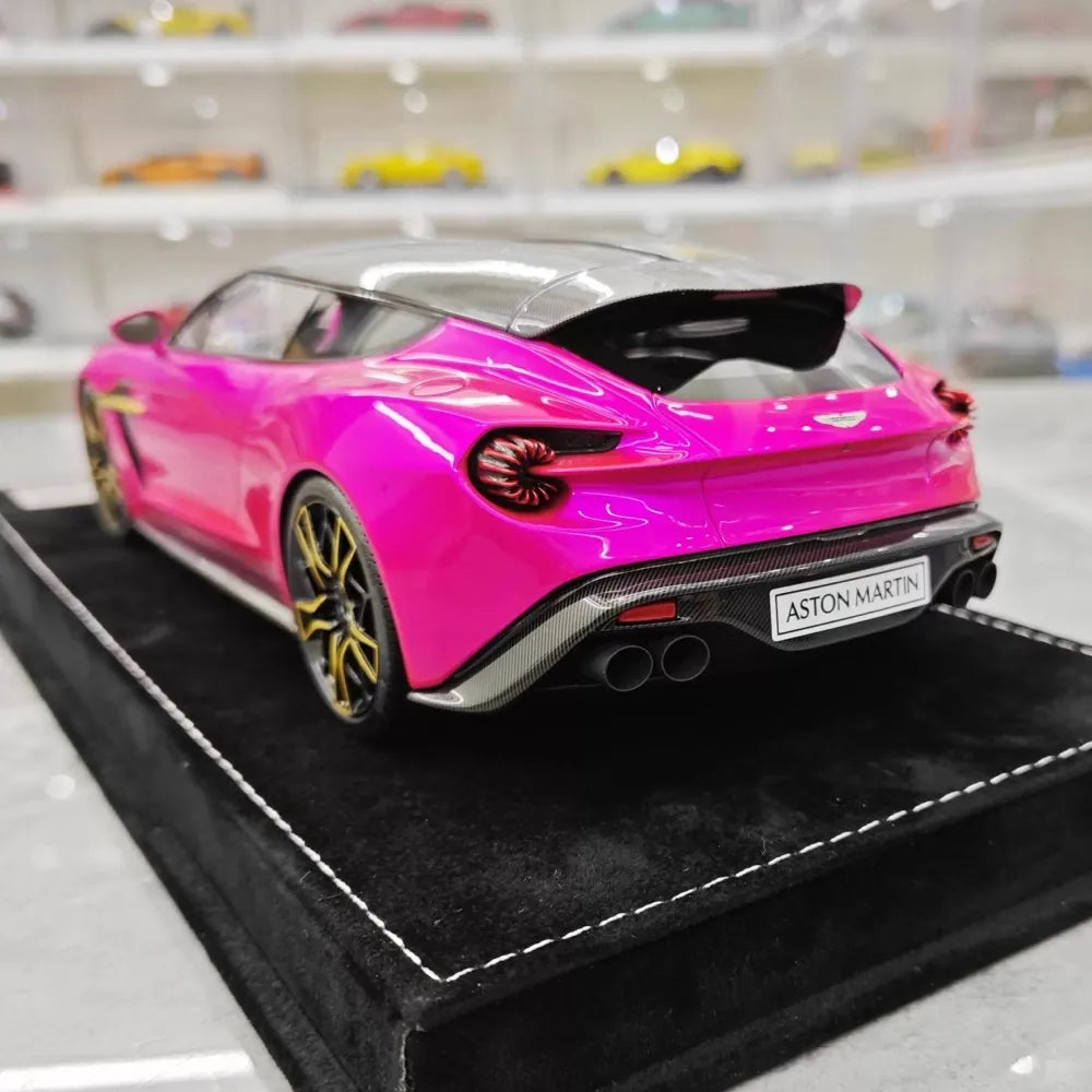 [Henson & Heaven] 1:18 Aston Martin 2019 Vanquish Zagato Shooting Brake Purple Model Car Resin