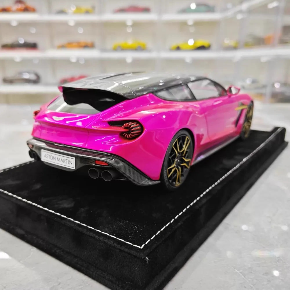 [Henson & Heaven] 1:18 Aston Martin 2019 Vanquish Zagato Shooting Brake Purple Model Car Resin