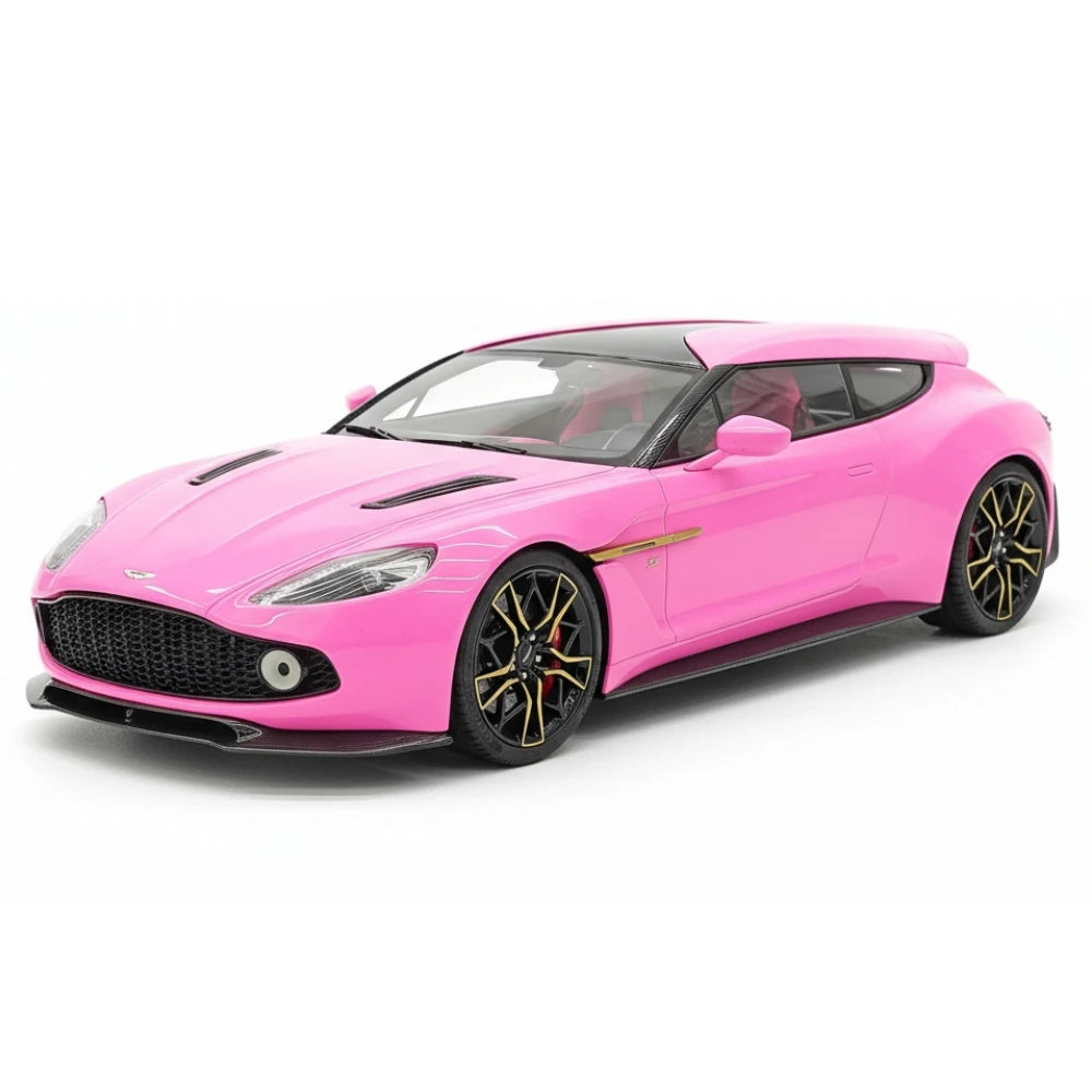 [Henson & Heaven] 1:18 Aston Martin 2019 Vanquish Zagato Shooting Brake Pink Model Car Resin