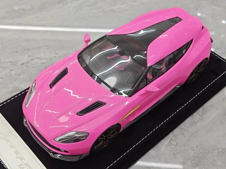 [Henson & Heaven] 1:18 Aston Martin 2019 Vanquish Zagato Shooting Brake Pink Model Car Resin