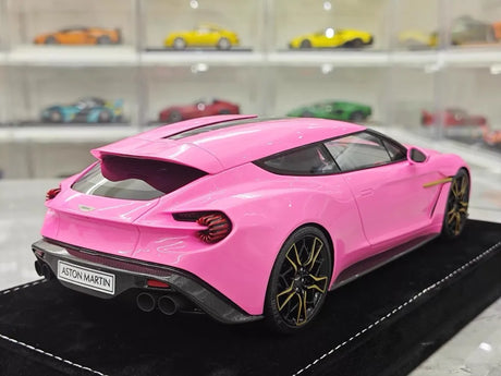 [Henson & Heaven] 1:18 Aston Martin 2019 Vanquish Zagato Shooting Brake Pink Model Car Resin