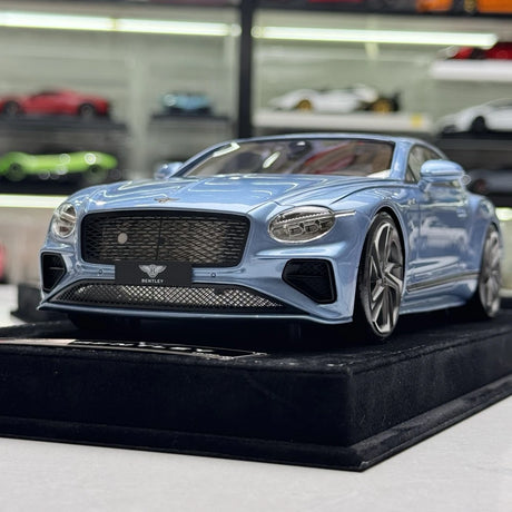 [Henson & Heaven] 1:18 Bentley 2025 Continental GT Speed Blue Model Car Resin