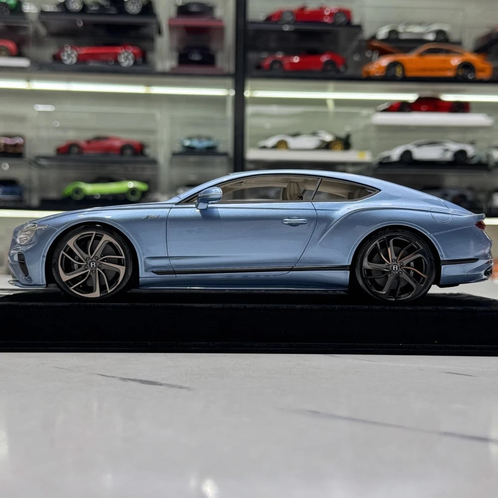 [Henson & Heaven] 1:18 Bentley 2025 Continental GT Speed Blue Model Car Resin