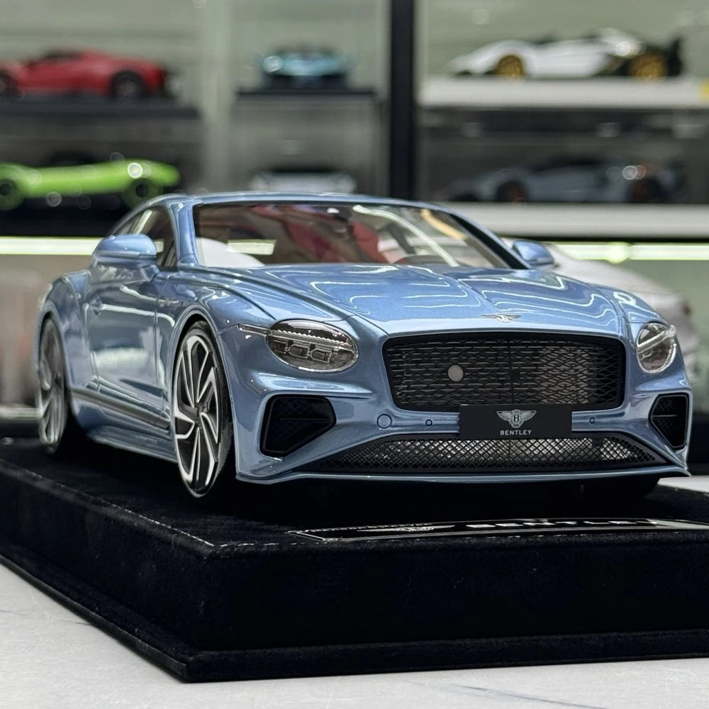 [Henson & Heaven] 1:18 Bentley 2025 Continental GT Speed Blue Model Car Resin