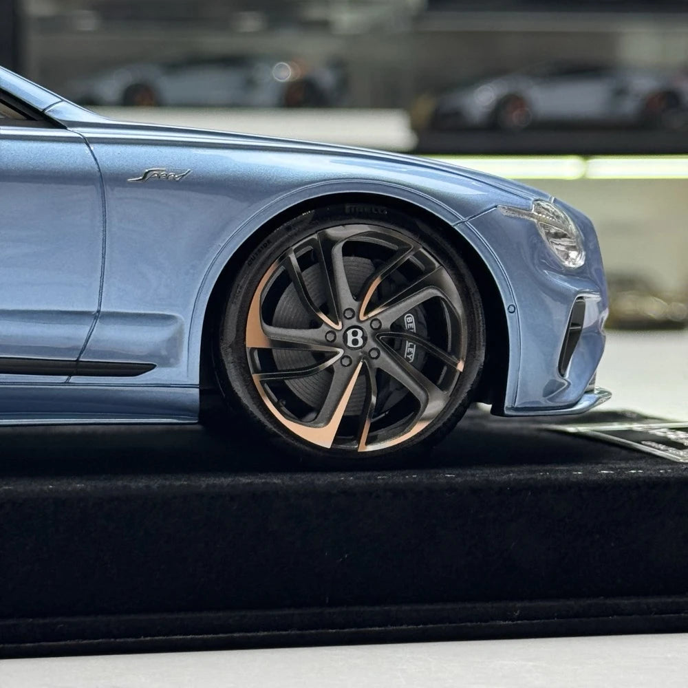 [Henson & Heaven] 1:18 Bentley 2025 Continental GT Speed Blue Model Car Resin