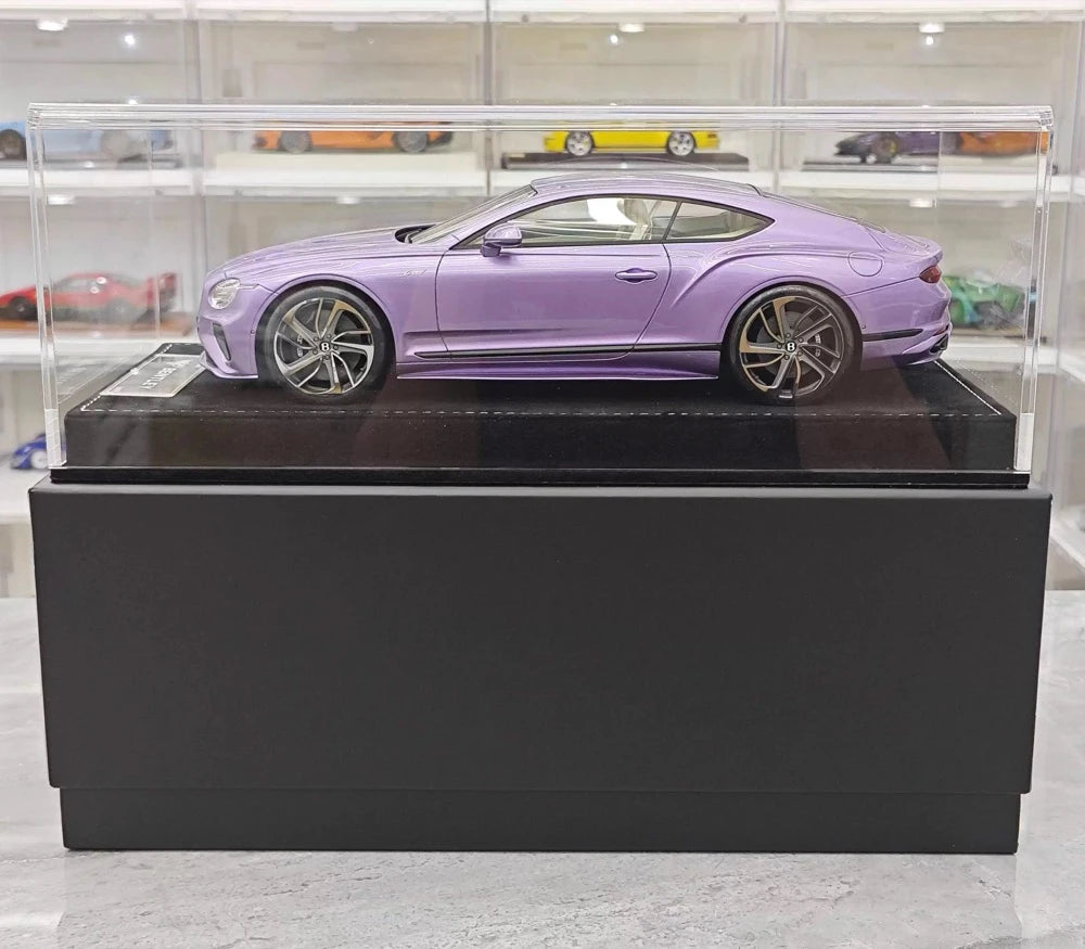 [Henson & Heaven] 1:18 Bentley 2025 Continental GT Speed Purple Model Car Resin