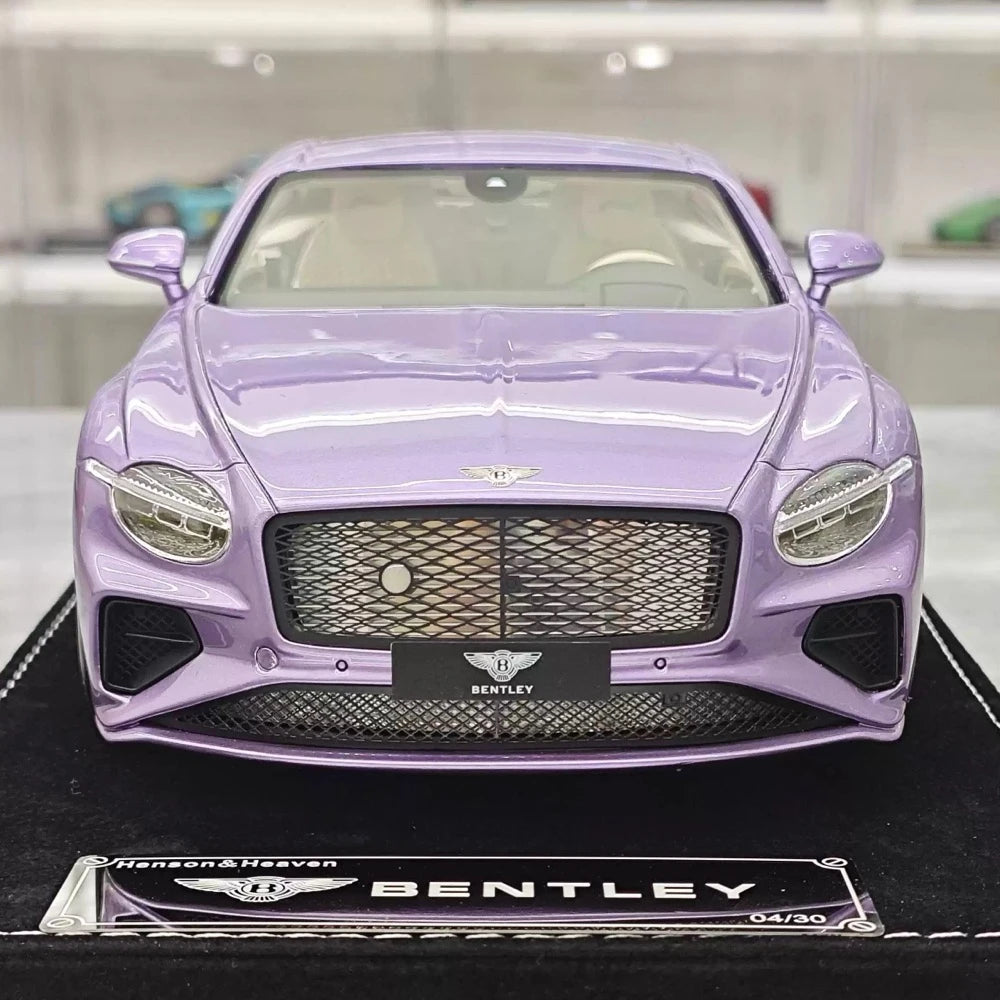[Henson & Heaven] 1:18 Bentley 2025 Continental GT Speed Purple Model Car Resin
