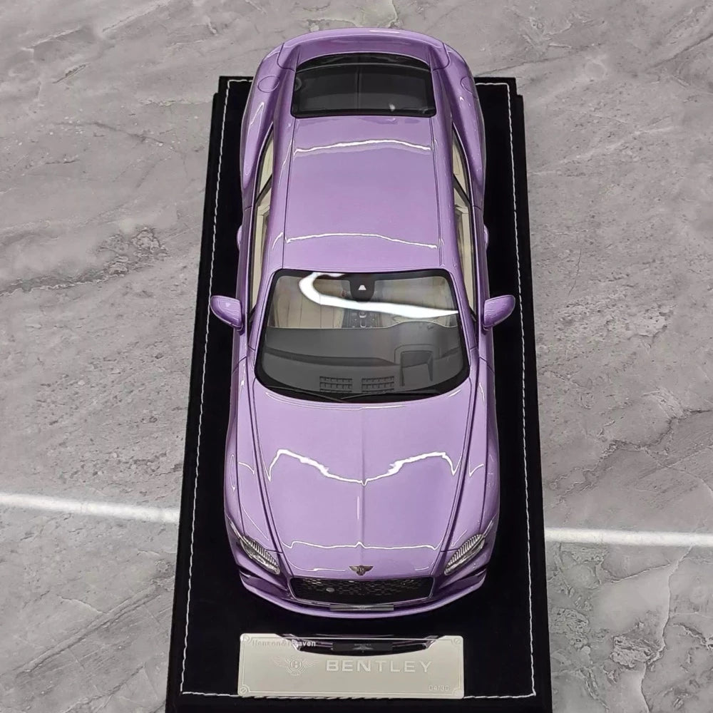 [Henson & Heaven] 1:18 Bentley 2025 Continental GT Speed Purple Model Car Resin