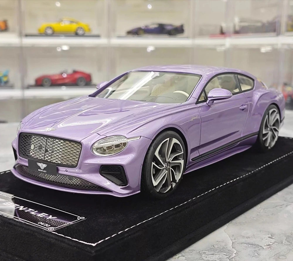 [Henson & Heaven] 1:18 Bentley 2025 Continental GT Speed Purple Model Car Resin