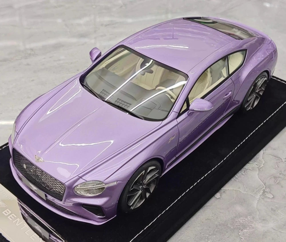 [Henson & Heaven] 1:18 Bentley 2025 Continental GT Speed Purple Model Car Resin