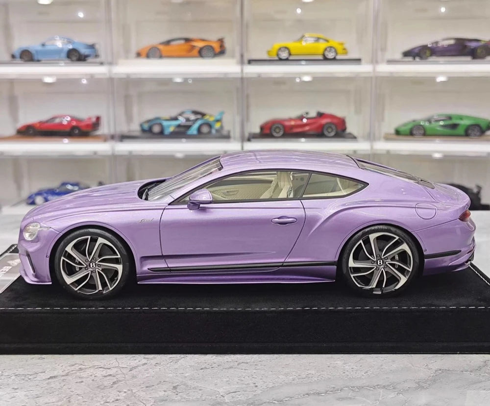 [Henson & Heaven] 1:18 Bentley 2025 Continental GT Speed Purple Model Car Resin