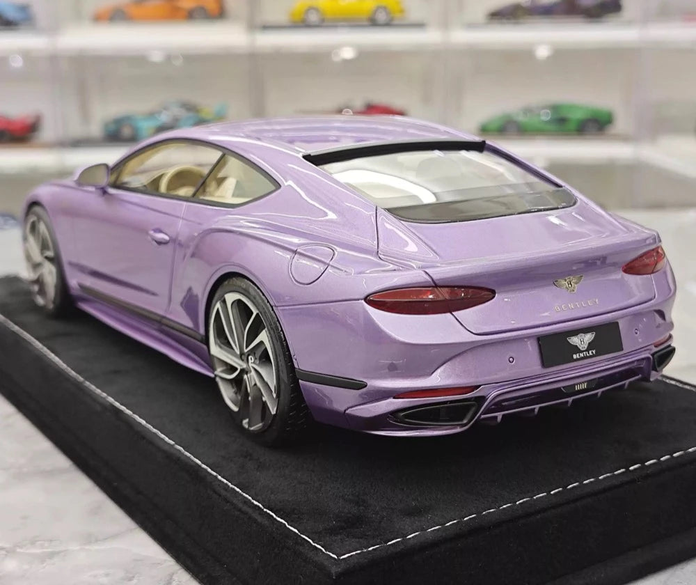 [Henson & Heaven] 1:18 Bentley 2025 Continental GT Speed Purple Model Car Resin