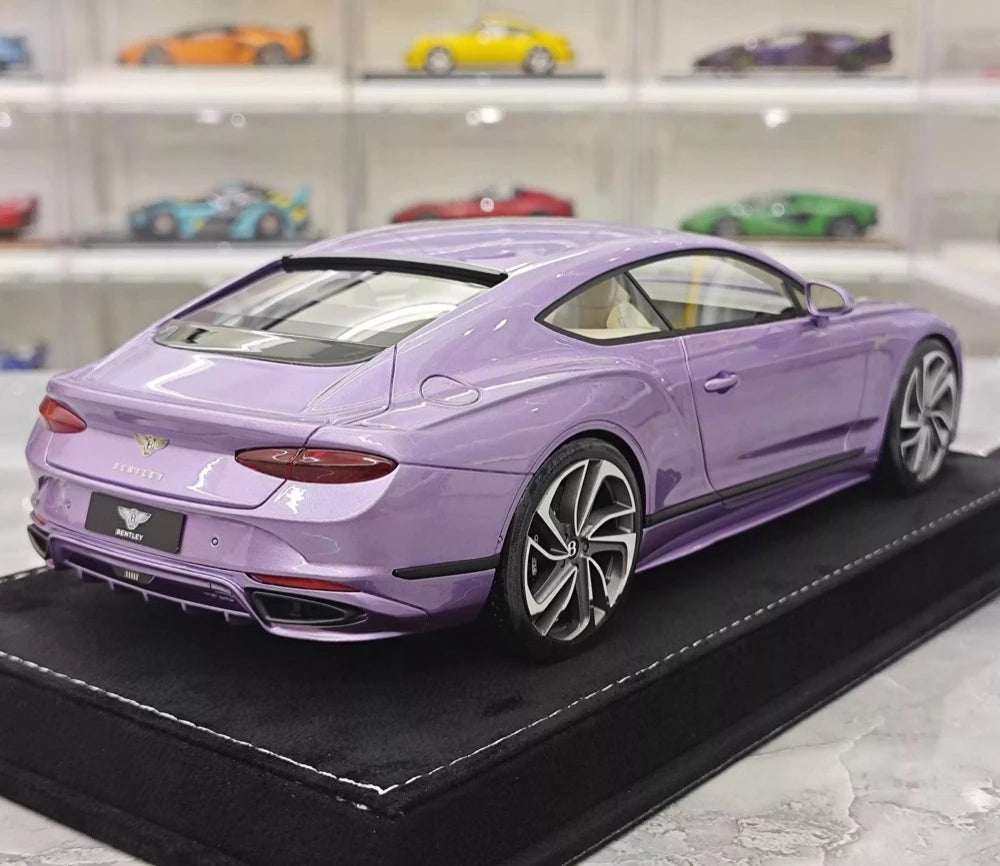[Henson & Heaven] 1:18 Bentley 2025 Continental GT Speed Purple Model Car Resin