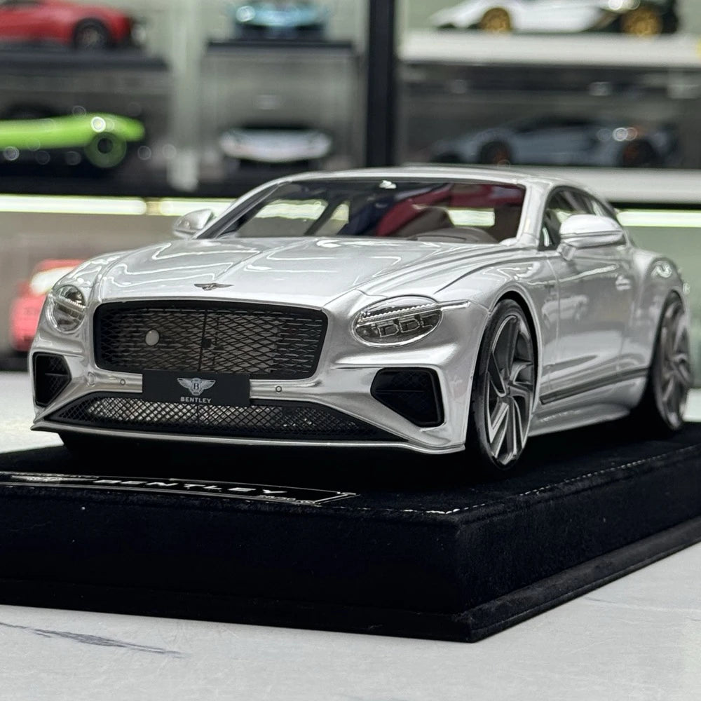 [Henson & Heaven] 1:18 Bentley 2025 Continental GT Speed Silver Model Car Resin