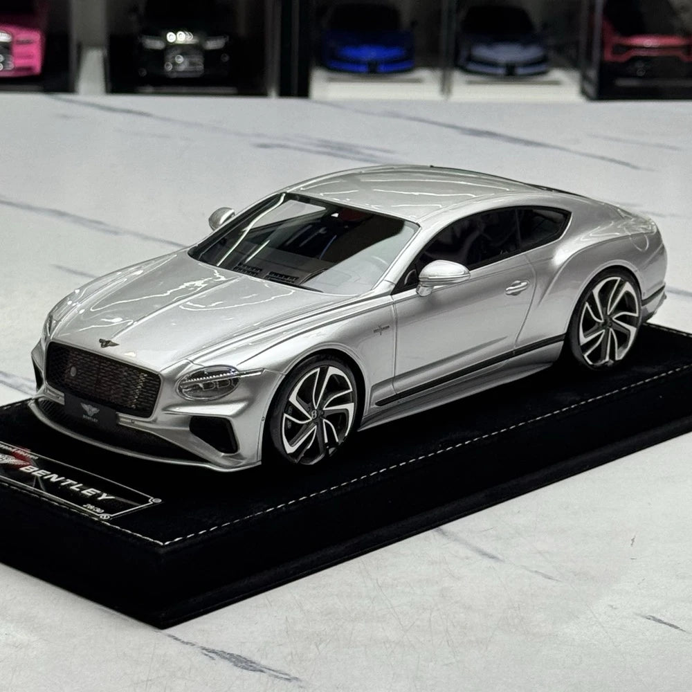 [Henson & Heaven] 1:18 Bentley 2025 Continental GT Speed Silver Model Car Resin